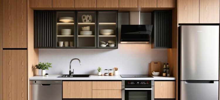 meşe rengi mutfak tasarımı